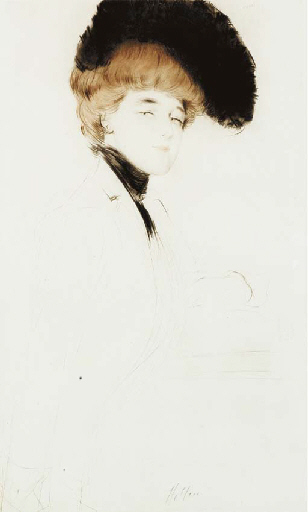 Woman In Black Hat — Paul César Helleu