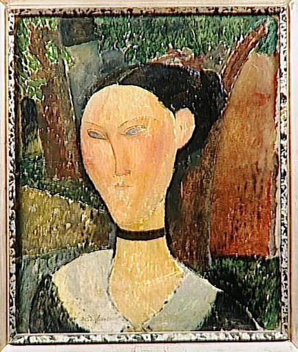 Femme Au Ruban De Velours — Amedeo Modigliani
