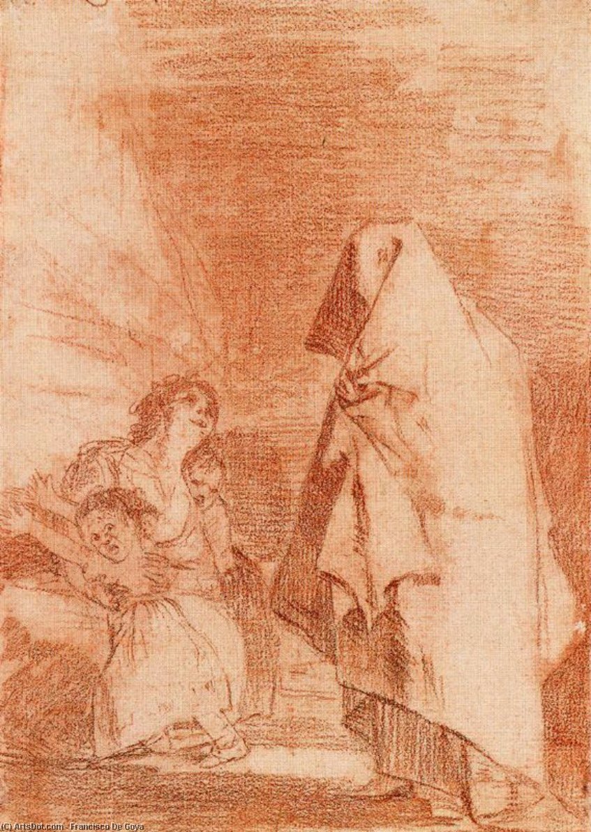 Que Viene El Coco — Francisco José De Goya Y Lucientes