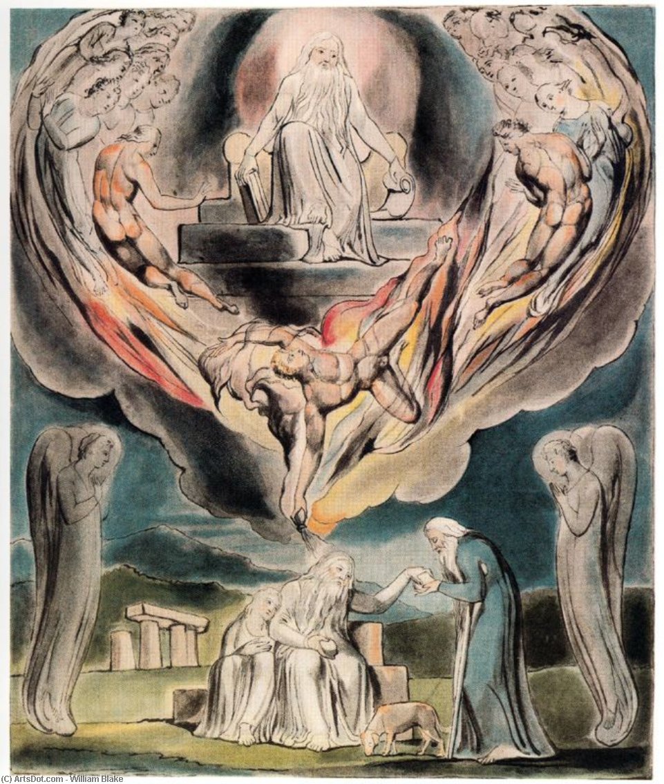 Satan Going Forth From The Presence Of The Lord 1 — William Blake