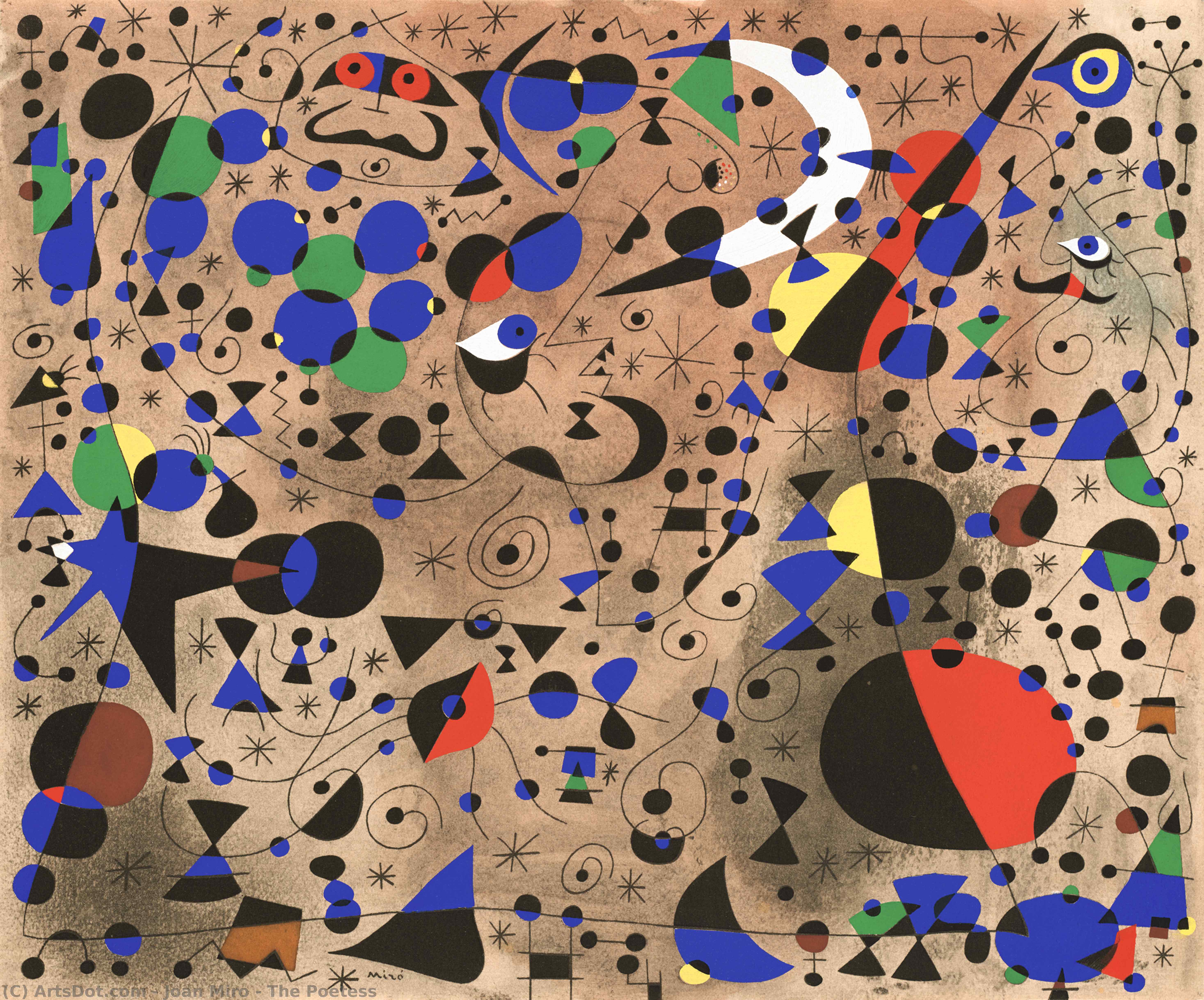 The Poetess — Joan Miró