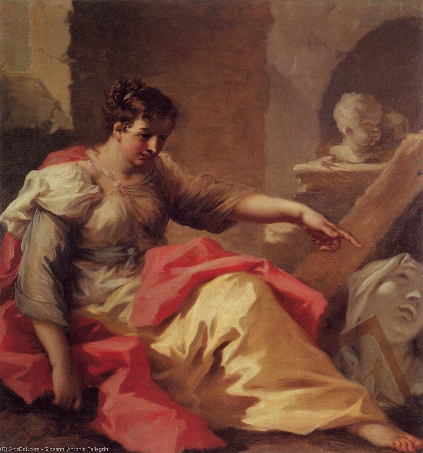 Allegory Of Sculpture — Giovanni Antonio Pellegrini