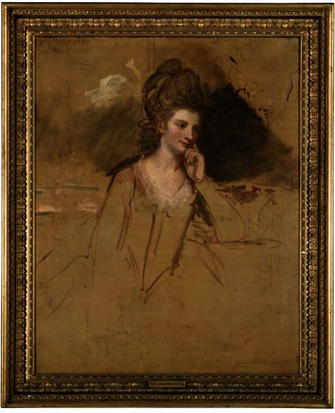 Portrait Of A Lady, Traditionally Identified As Elizabeth, Countess Of Derby, A Sketch — George Romney