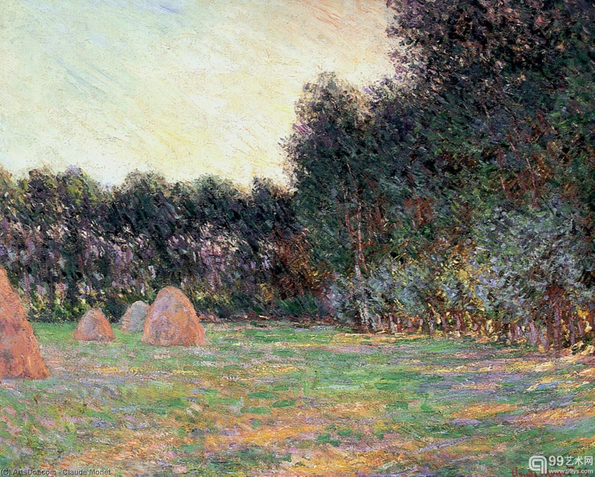 Meadow With Haystacks Near Giverny — Claude Monet