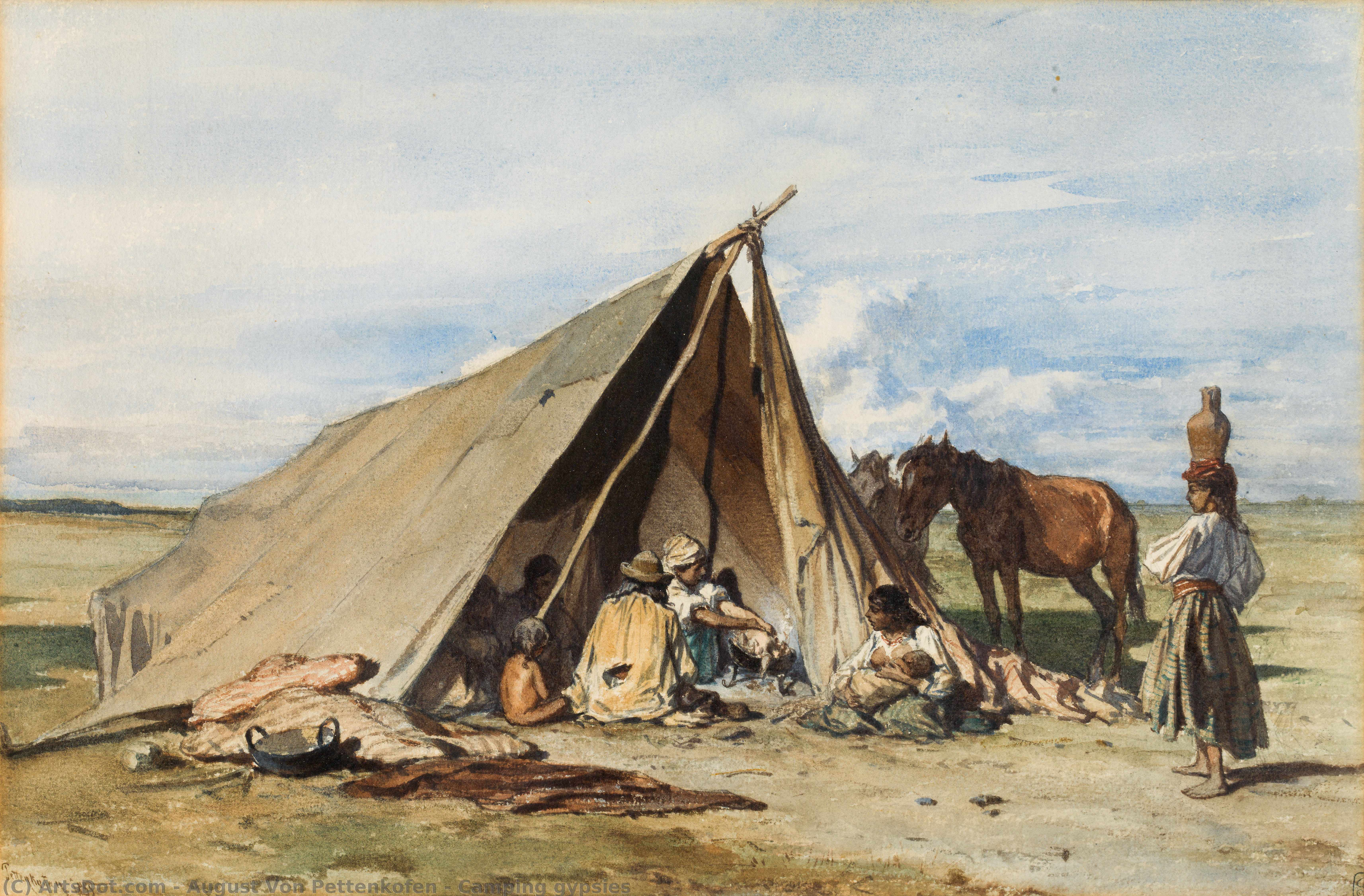 Camping Gypsies — August Von Pettenkofen