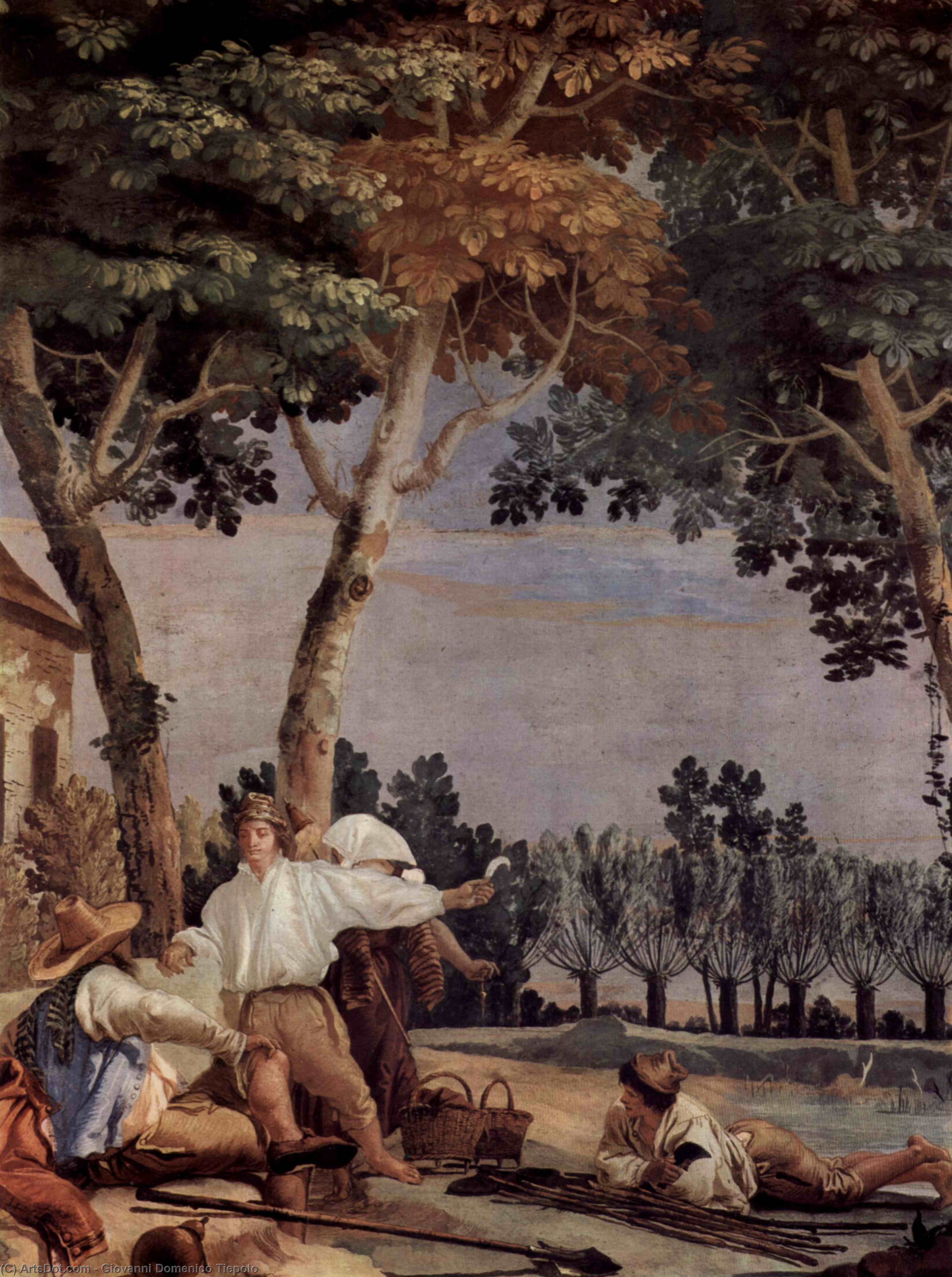 Rest Of The Farmers — Giovanni Domenico Tiepolo