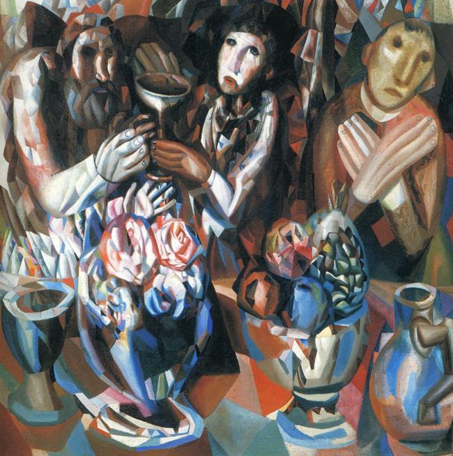 The Three At The Table — Pavel Filonov