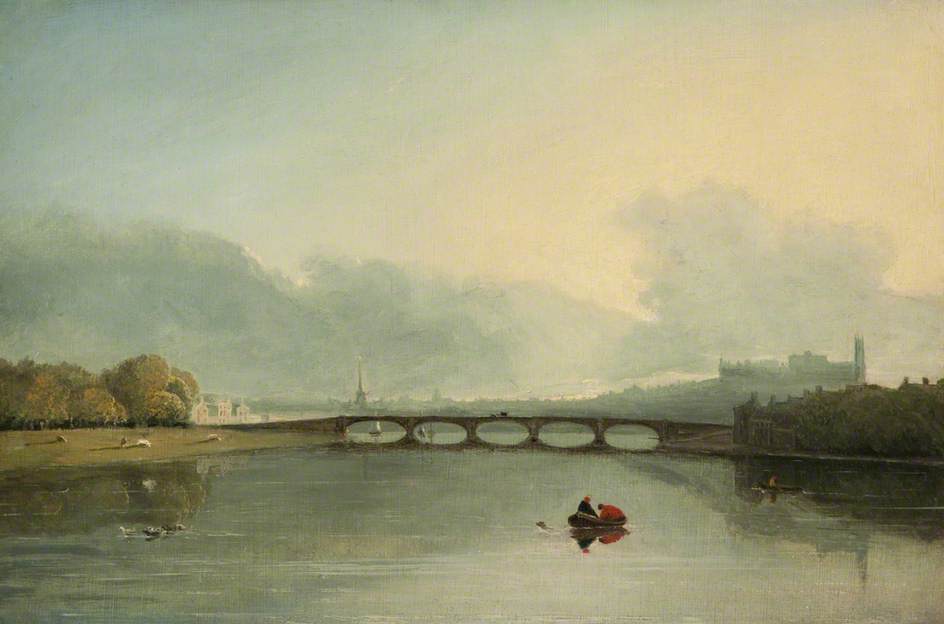 Lancaster From The River With Skerton Bridge — John Henderson