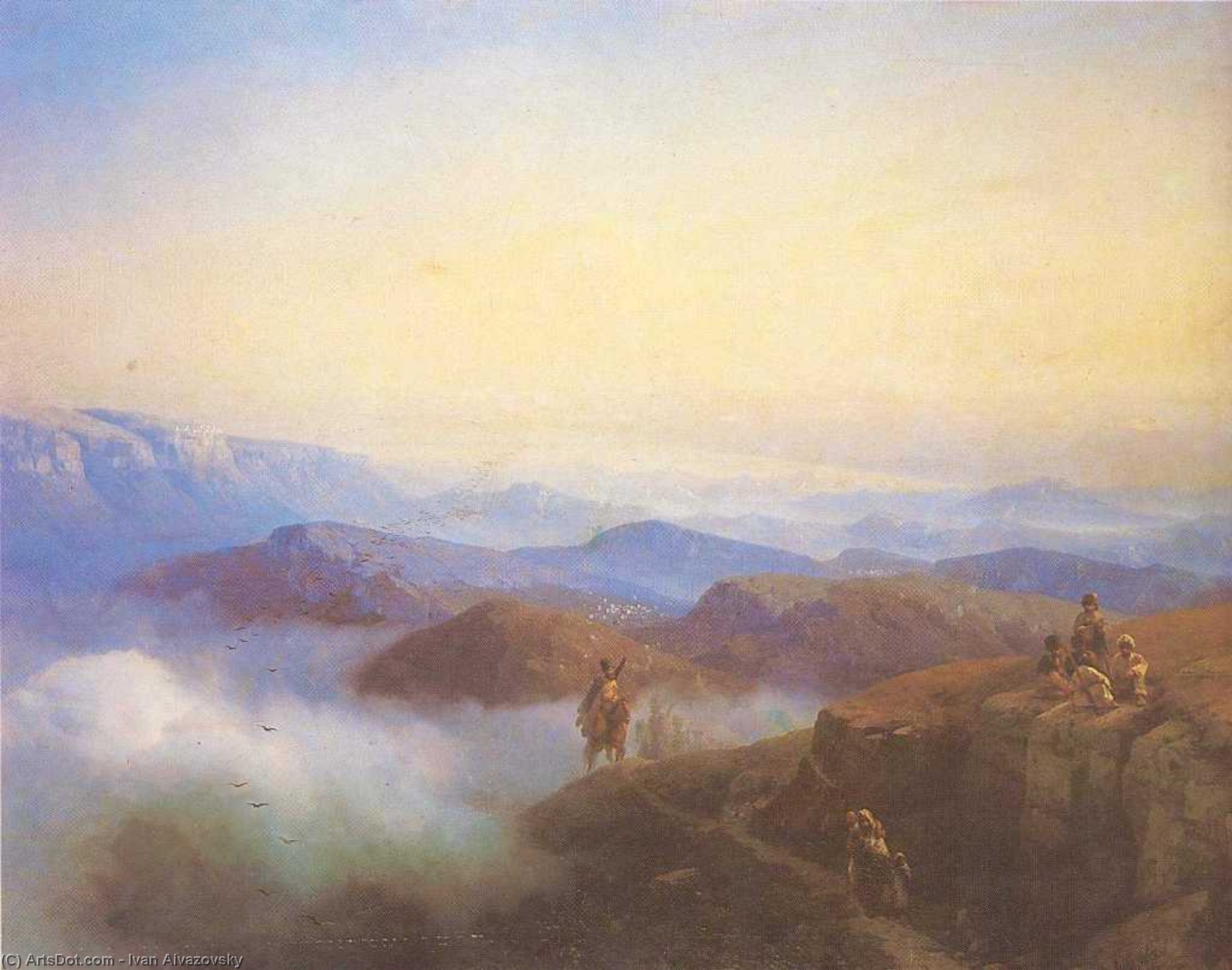 Range Of The Caucasus Mountains — Ivan Konstantinovich Aivazovsky