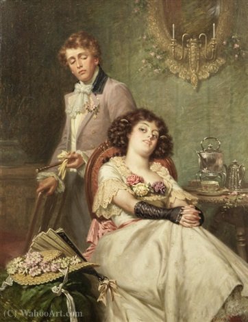 The Bashful Suitor (pair) — Edwin Thomas Roberts