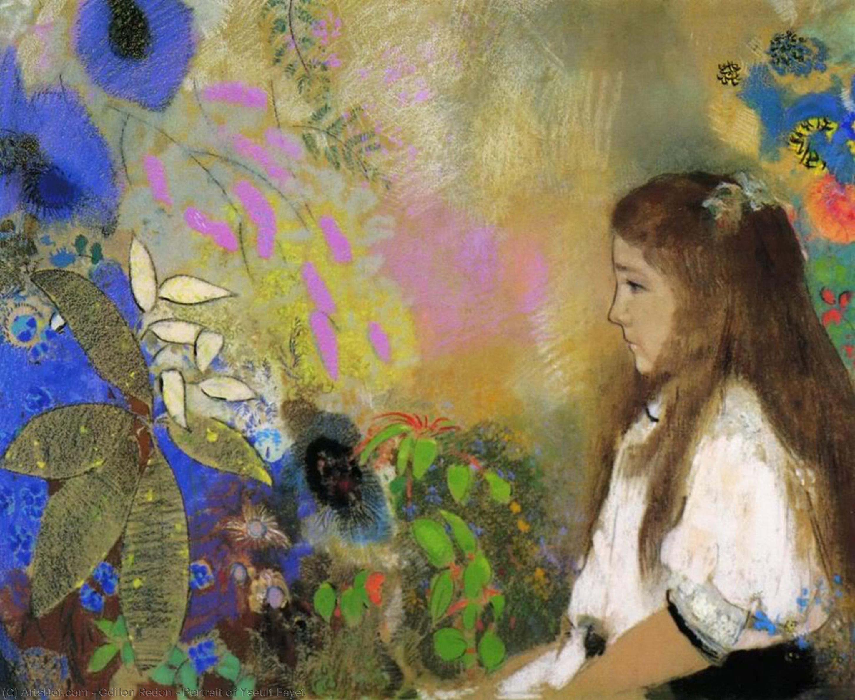 Portrait Of Yseult Fayet — Odilon Redon