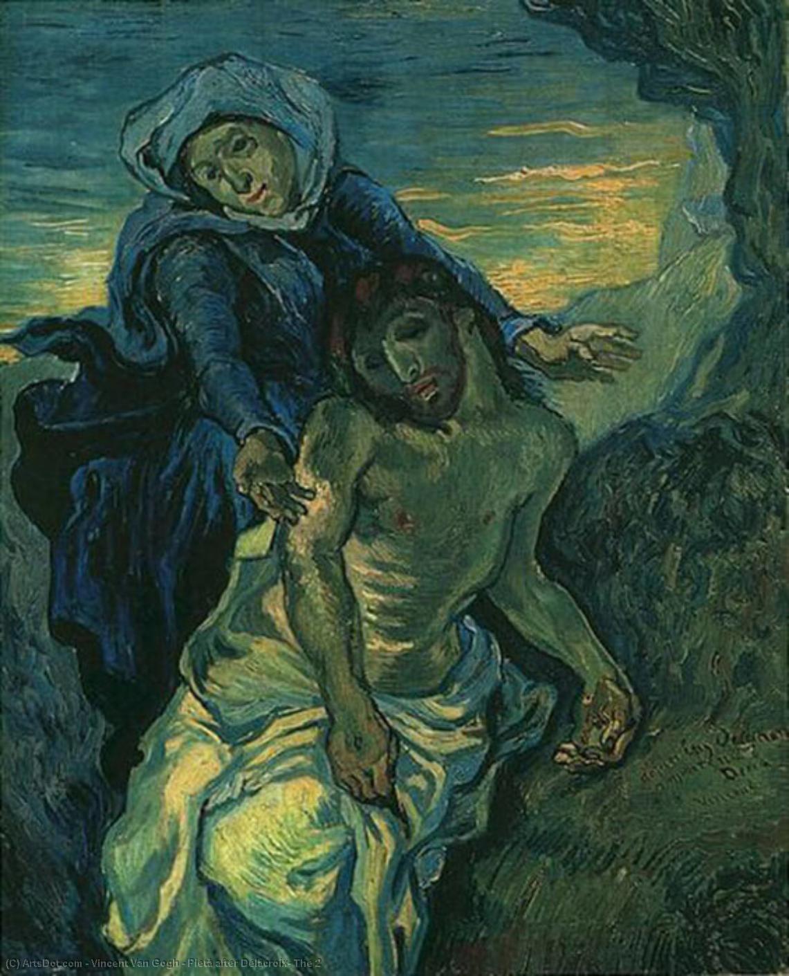 Pietà After Delacroix, The 2 — Vincent Willem Van Gogh