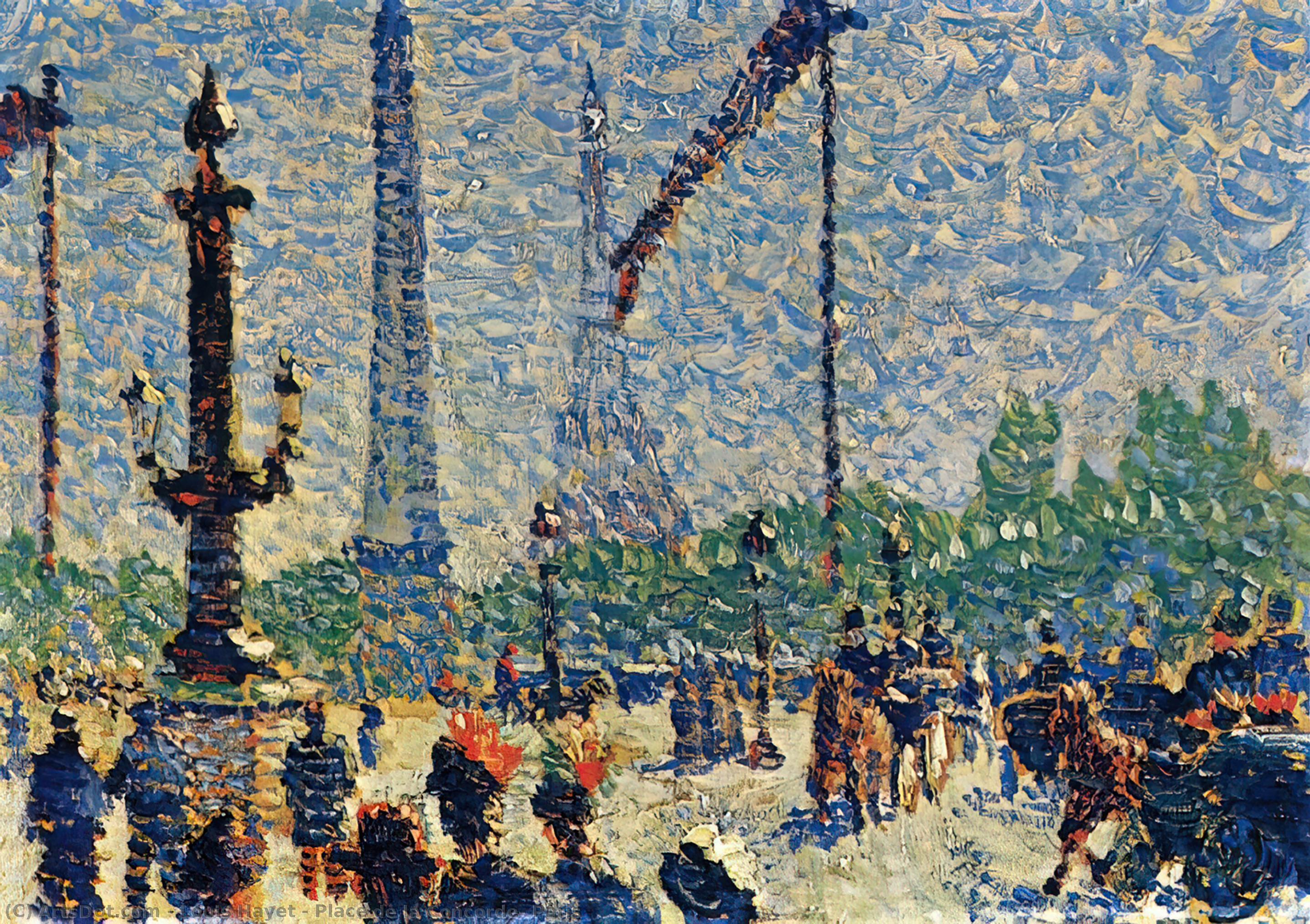 Place De La Concorde, Paris — Louis Hayet