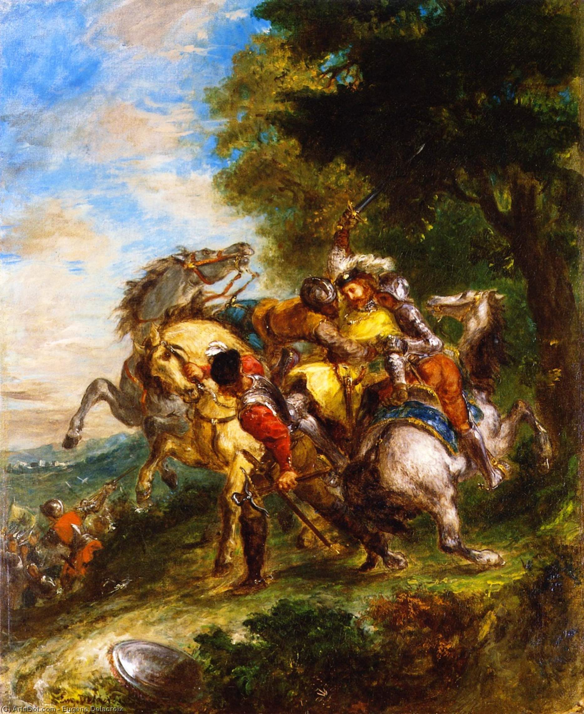 Weislingen Captures By Goetz's Men — Eugène Delacroix