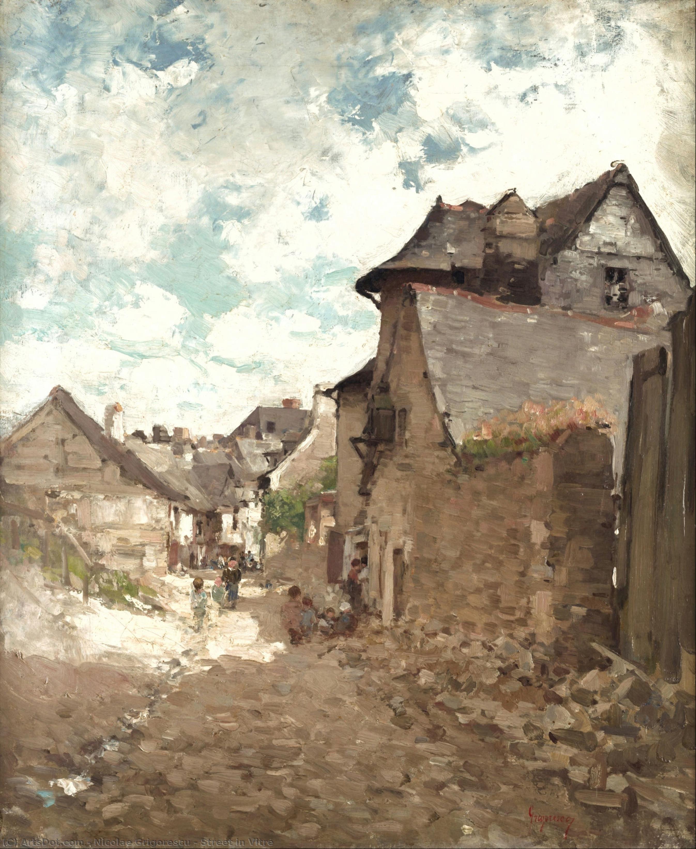 Street In Vitré — Nicolae Grigorescu