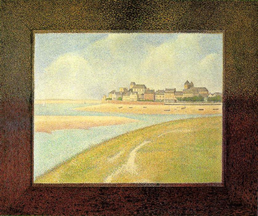 View Of Le Crotoy, From Upstream — Georges Seurat