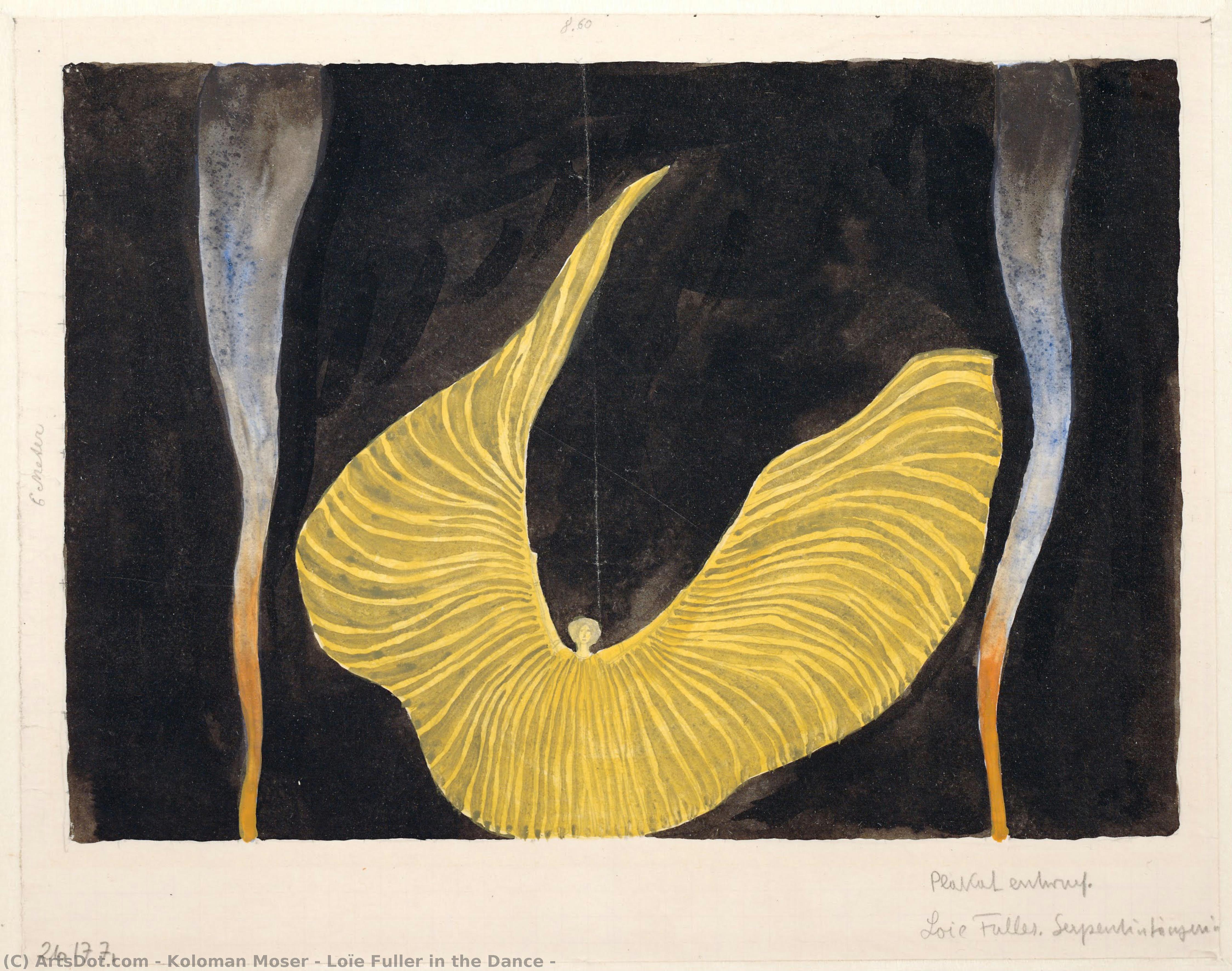 Loïe Fuller In The Dance — Koloman Moser