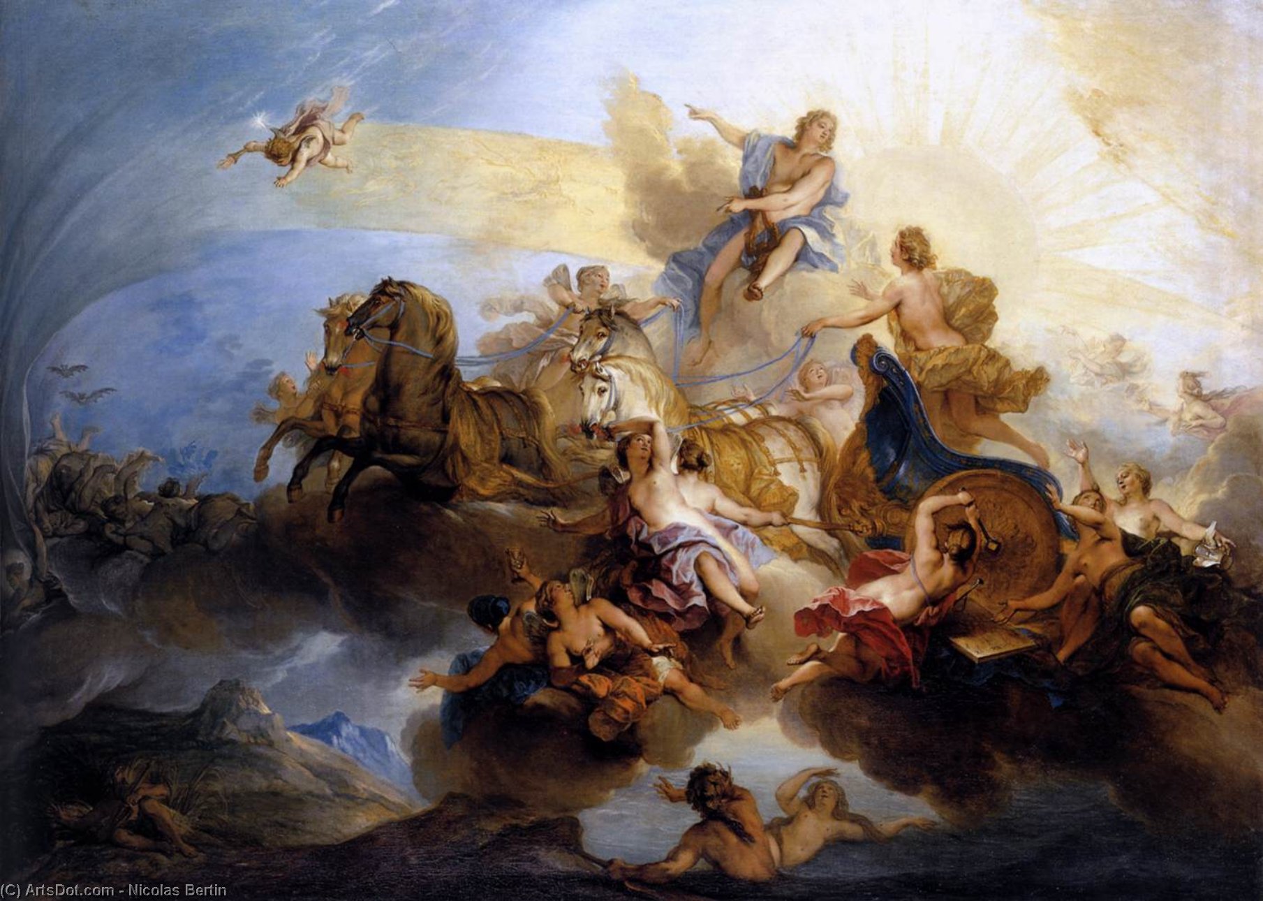Phaethon On The Chariot Of Apollo — Nicolas Bertin