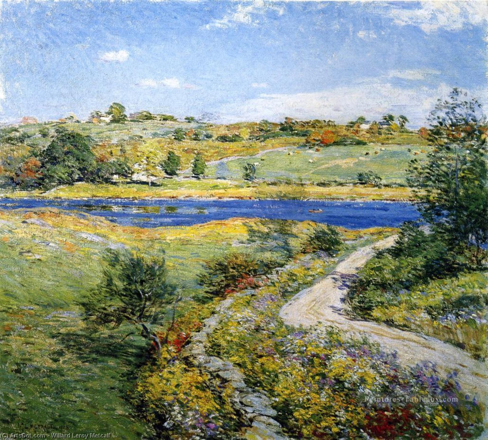 Autumn Roadside — Willard Leroy Metcalf