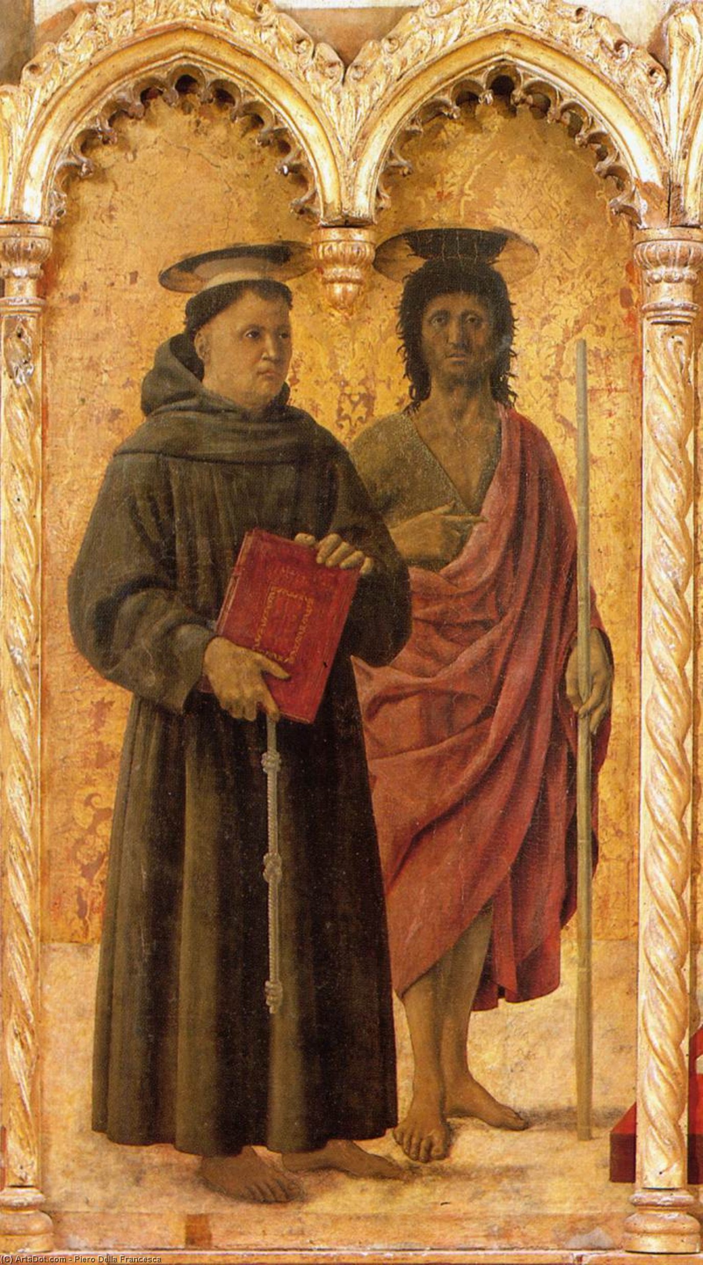 Polyptych Of St Anthony: St Anthony And St John The Baptist — Piero Della Francesca