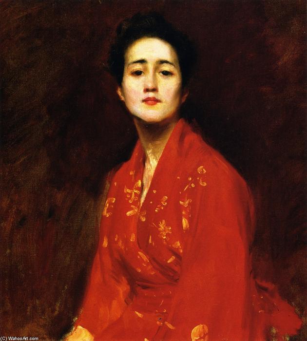 Study Of Girl In Japanese Dress — William Merritt Chase