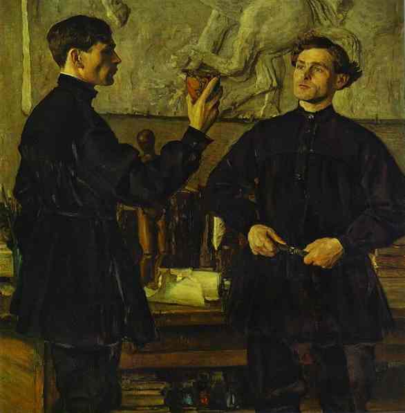 Portrait Of Korin Brothers — Mikhail Nesterov