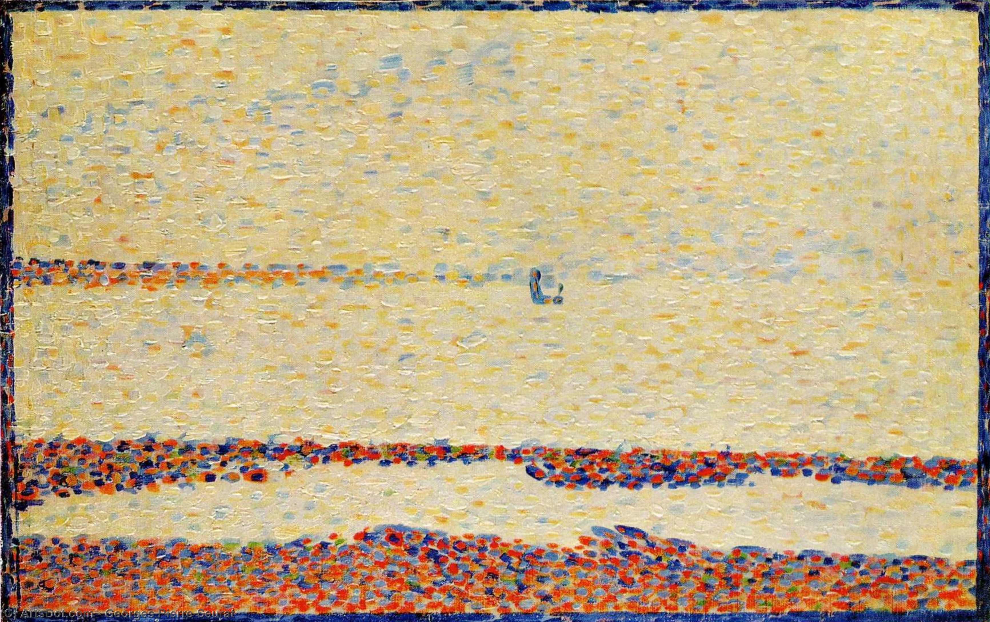 Beach At Gravelines — Georges Seurat
