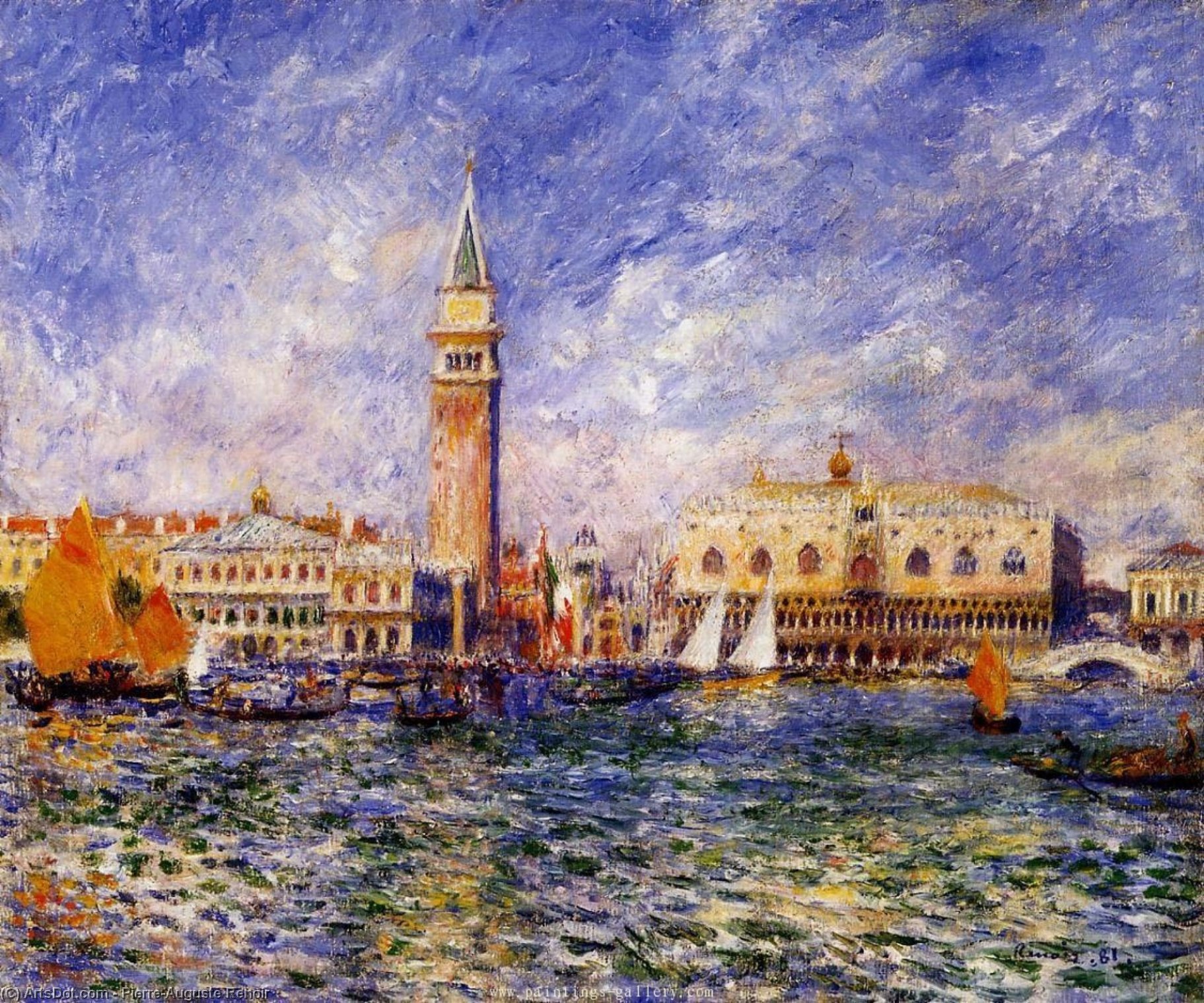 The Doges' Palace, Venice — Pierre-auguste Renoir