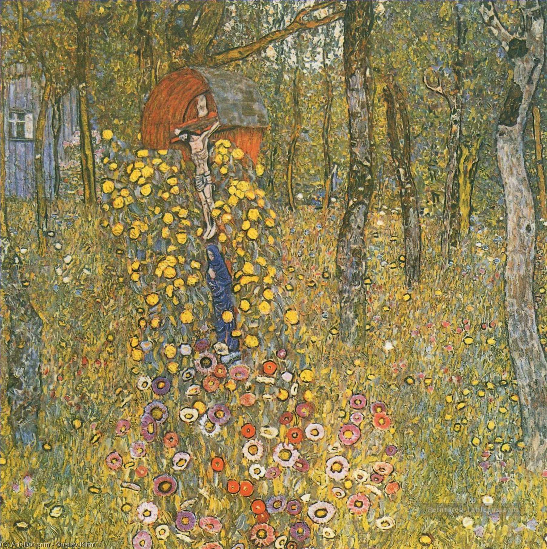 Farm Garden With Crucifix — Gustav Klimt