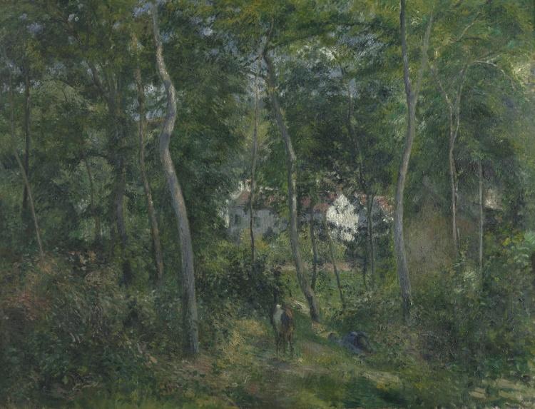 Edge Of The Woods Near L'hermitage, Pontoise — Camille Pissarro
