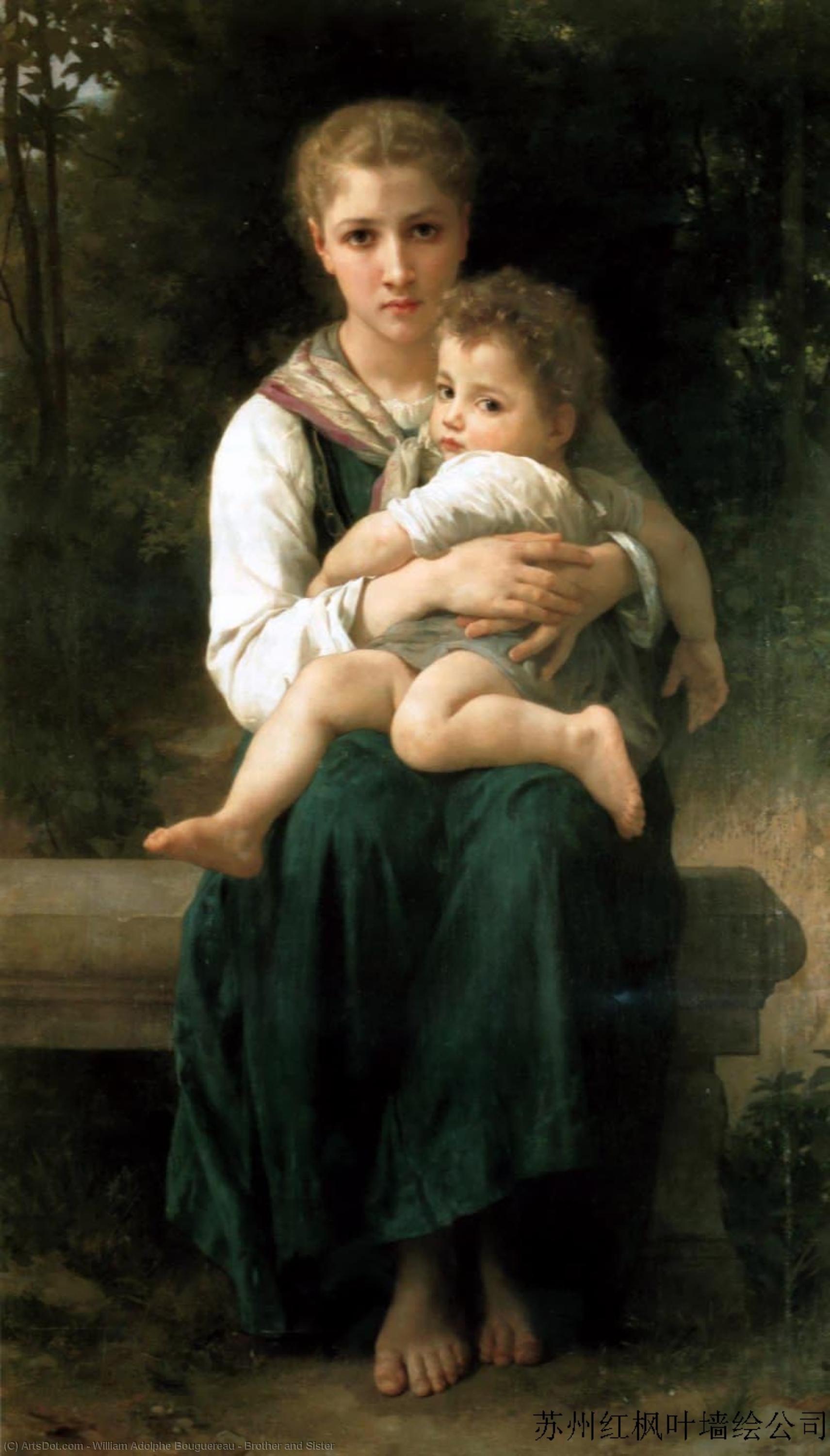 Brother And Sister — William-adolphe Bouguereau