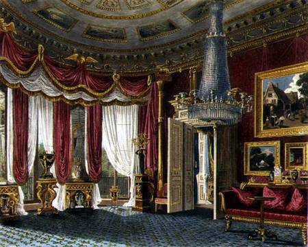 Rose Satin Drawing Room (second View) Carlton House — Charles Wild