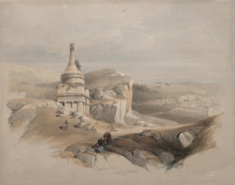 Absalom's Pillar, Valley Of Jehoshaphat — David Roberts