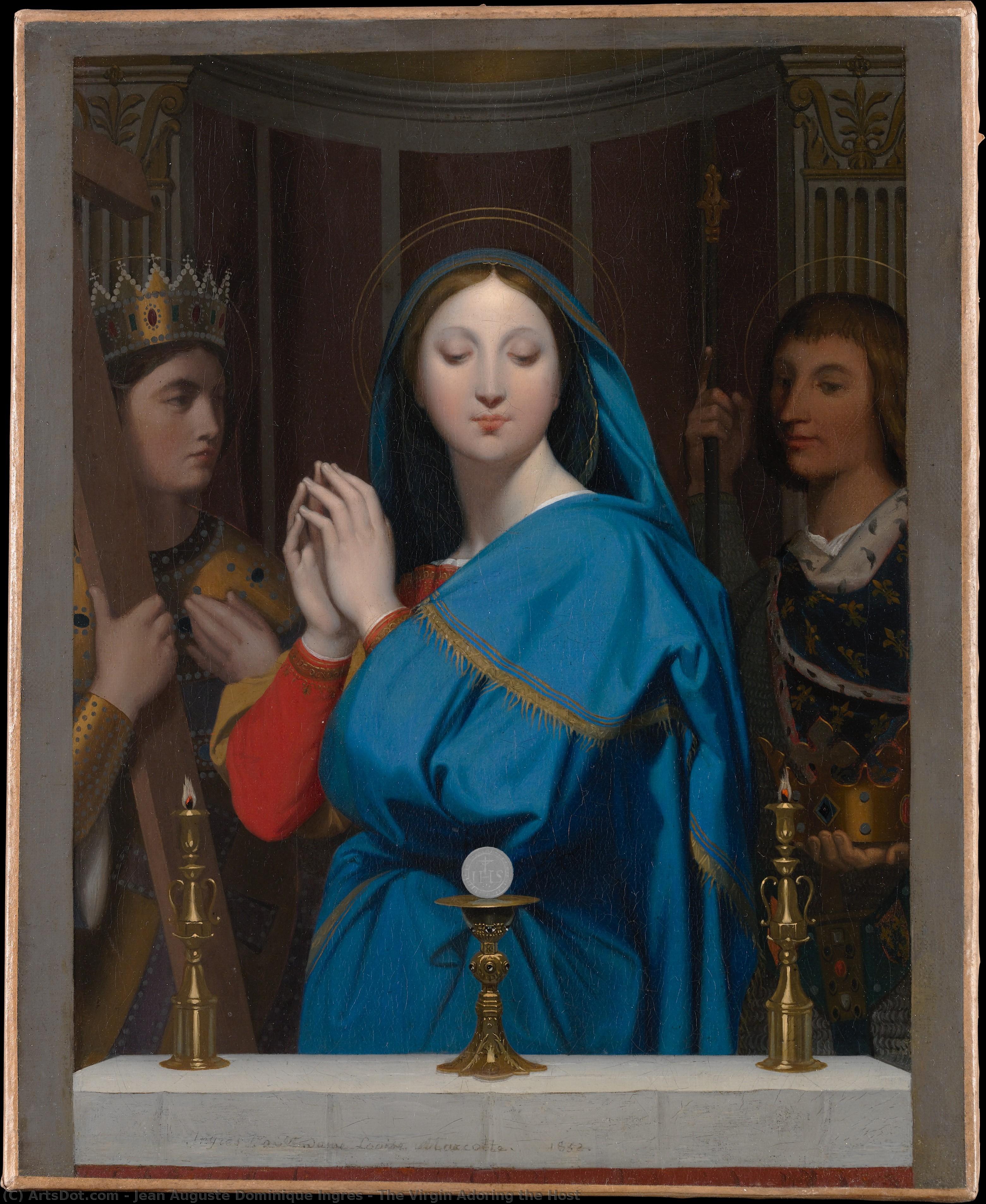 The Virgin Adoring The Host — Jean-auguste-dominique Ingres