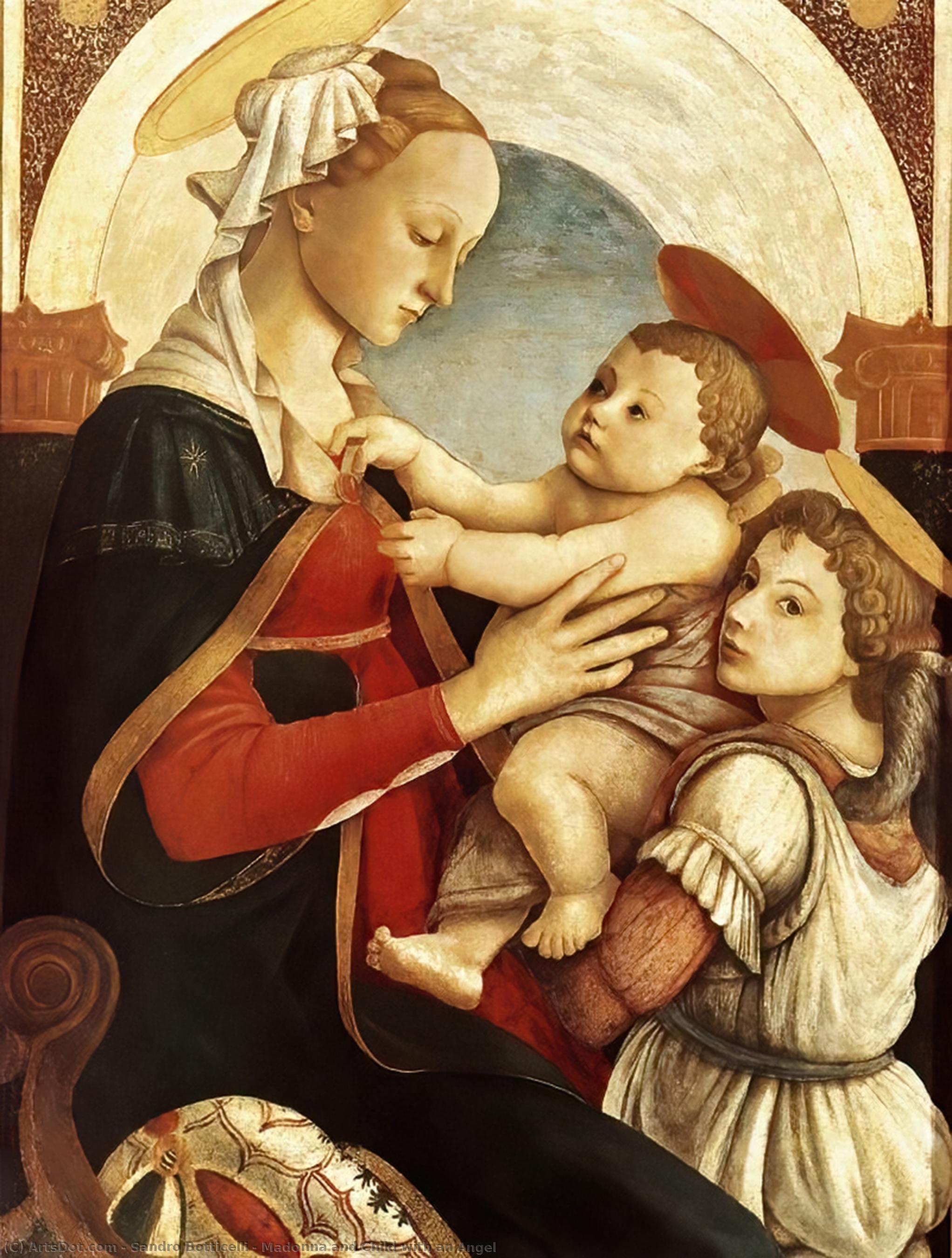 Madonna And Child With An Angel — Sandro Botticelli