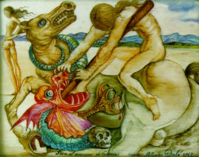Saint George And The Dragon, 1942 — Salvador Dalí
