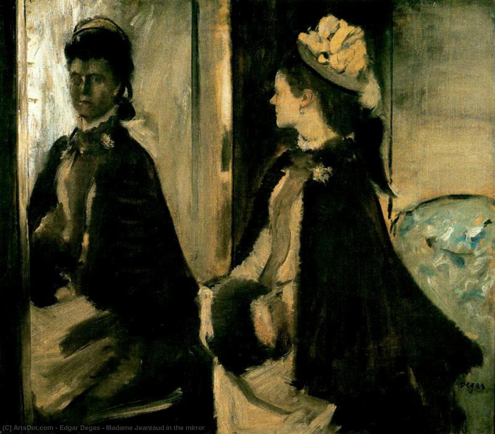 Madame Jeantaud In The Mirror — Edgar Degas