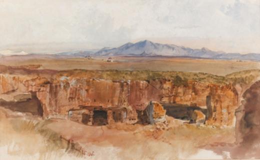 The Roman Campagna, Possibly From Centocelle — Edward Lear