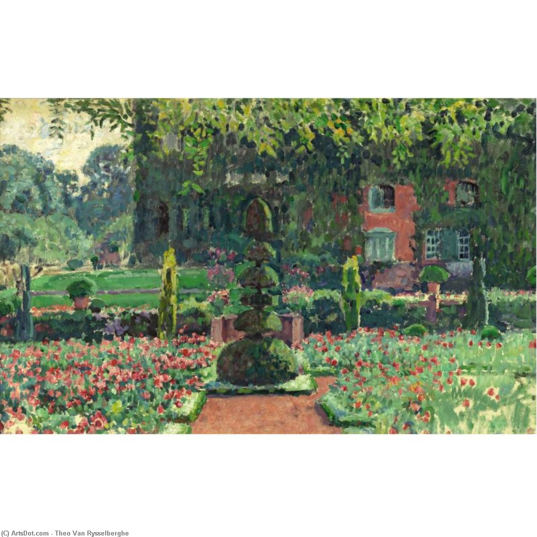 Garden In Summer — Theo Van Rysselberghe