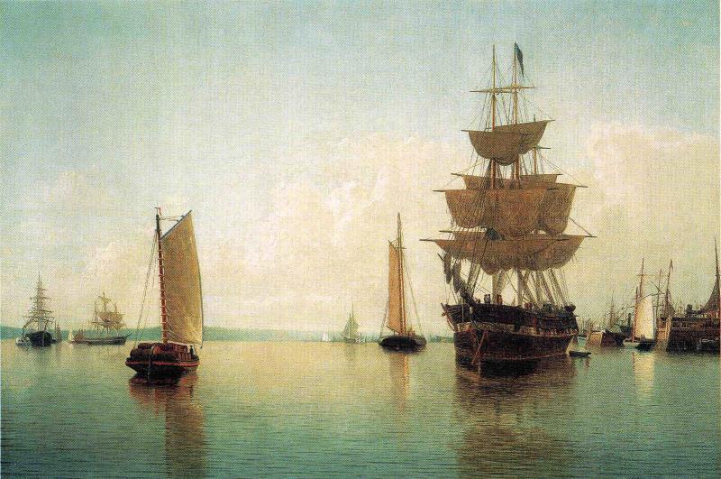 East River Off Lower Manhattan — William Bradford