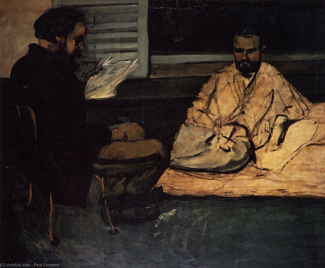 Paul Alexis Reading To Zola — Paul Cézanne
