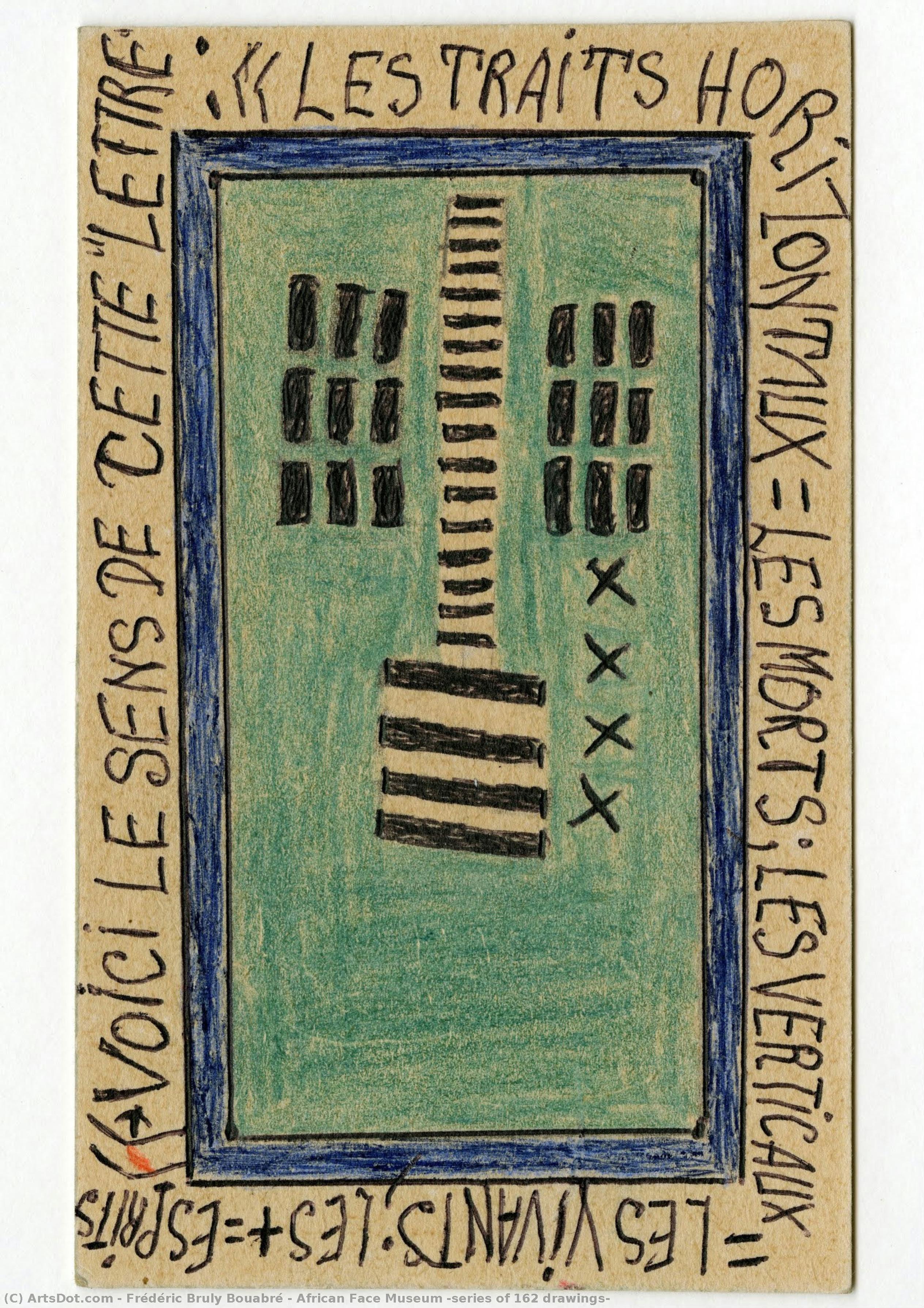 African Face Museum (series Of 162 Drawings) — Frédéric Bruly Bouabré