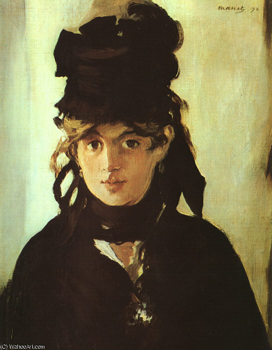 Berthe Morisot Holding A Bunch Of Violets, — Édouard Manet