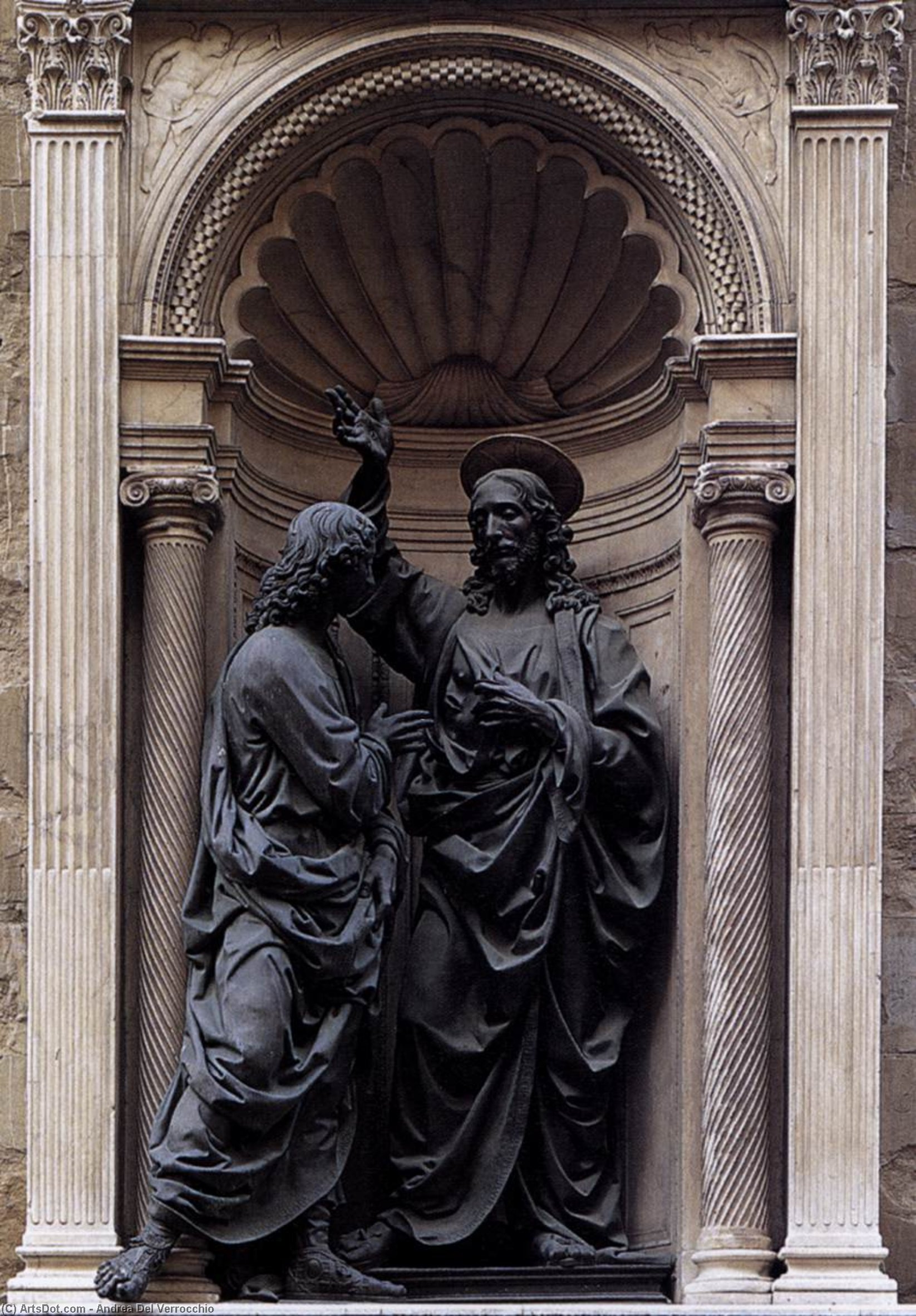 Christ And Doubting Thomas — Andrea Del Verrocchio