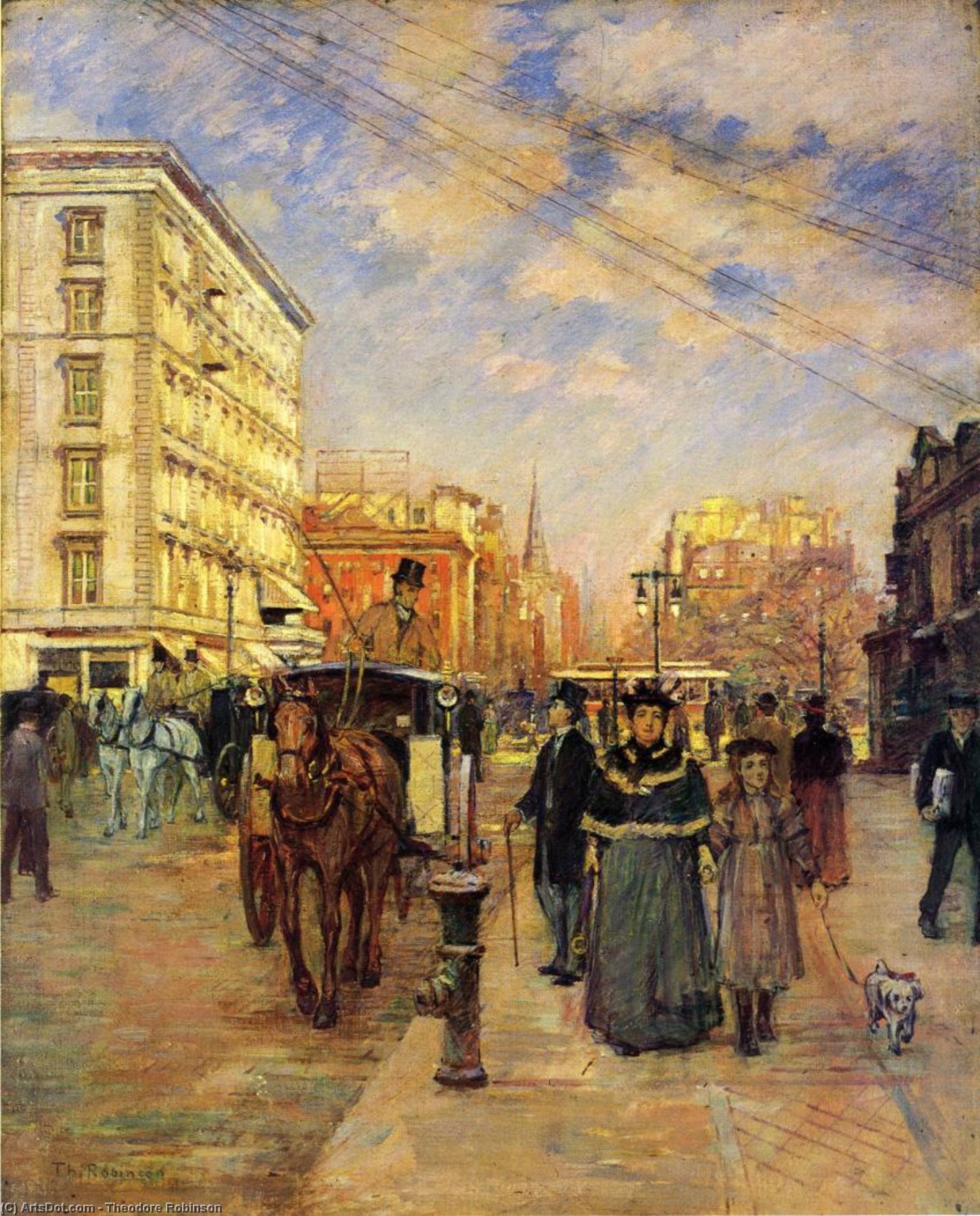 Fifth Avenue At Madison Square — Theodore Robinson