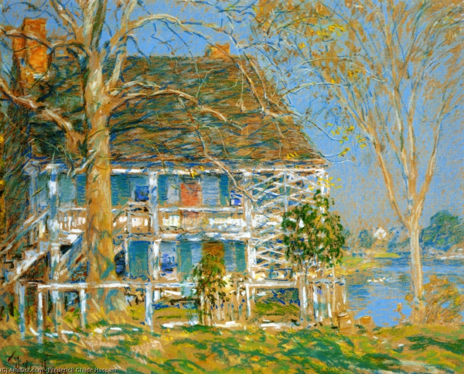 Unknown (also Known As The Old Brush House) — Frederick Childe Hassam