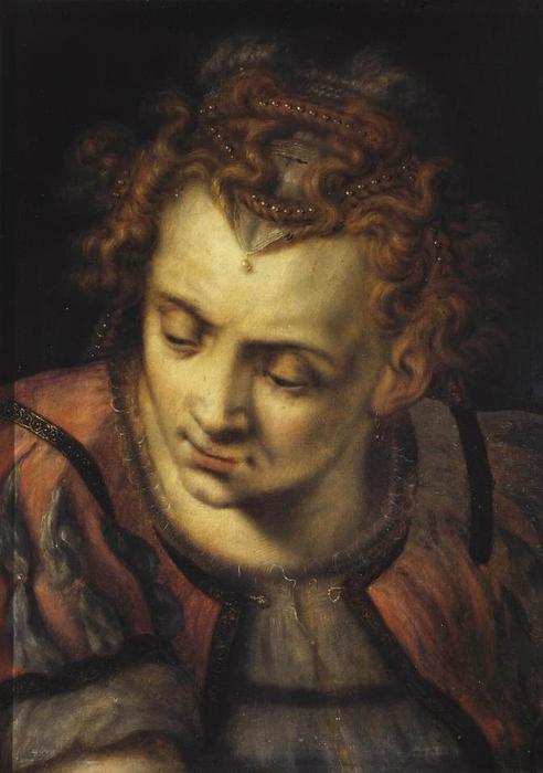 Head Of A Woman — Frans Floris