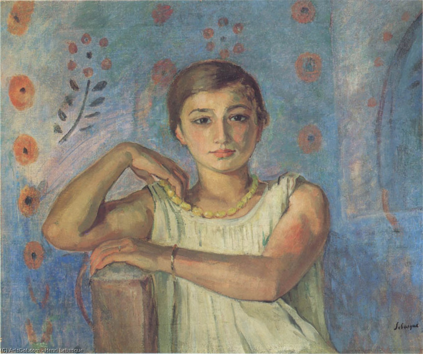 Nono In A Yellow Necklace — Henri Lebasque