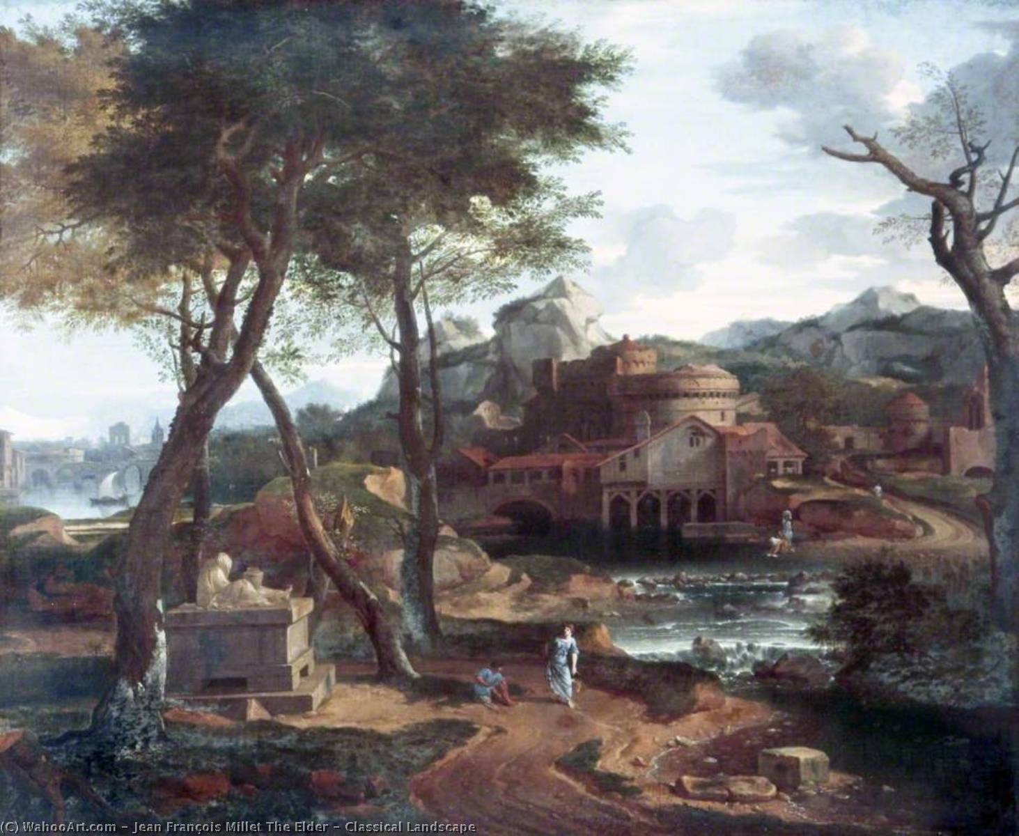 Classical Landscape — Jean François Millet The Elder
