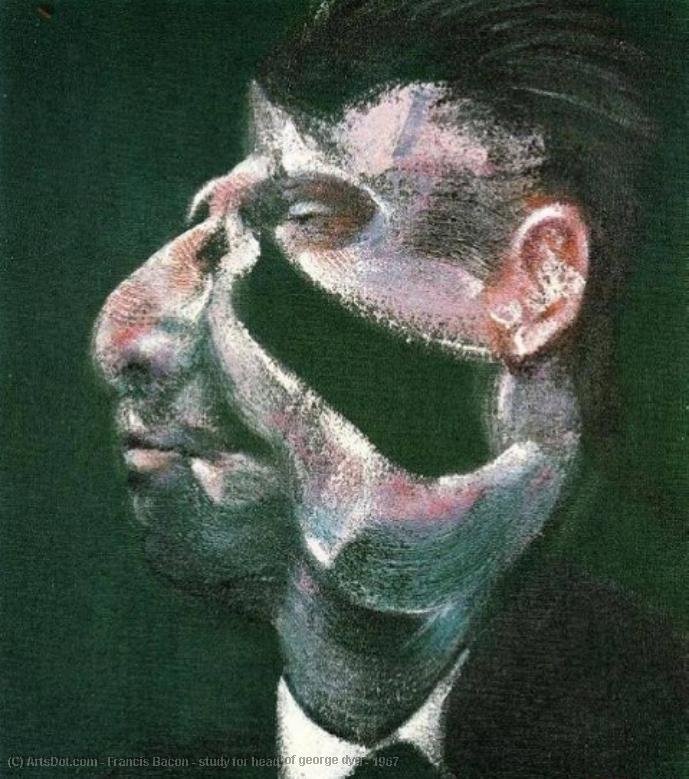 Study For Head Of George Dyer, 1967 — Francis Bacon